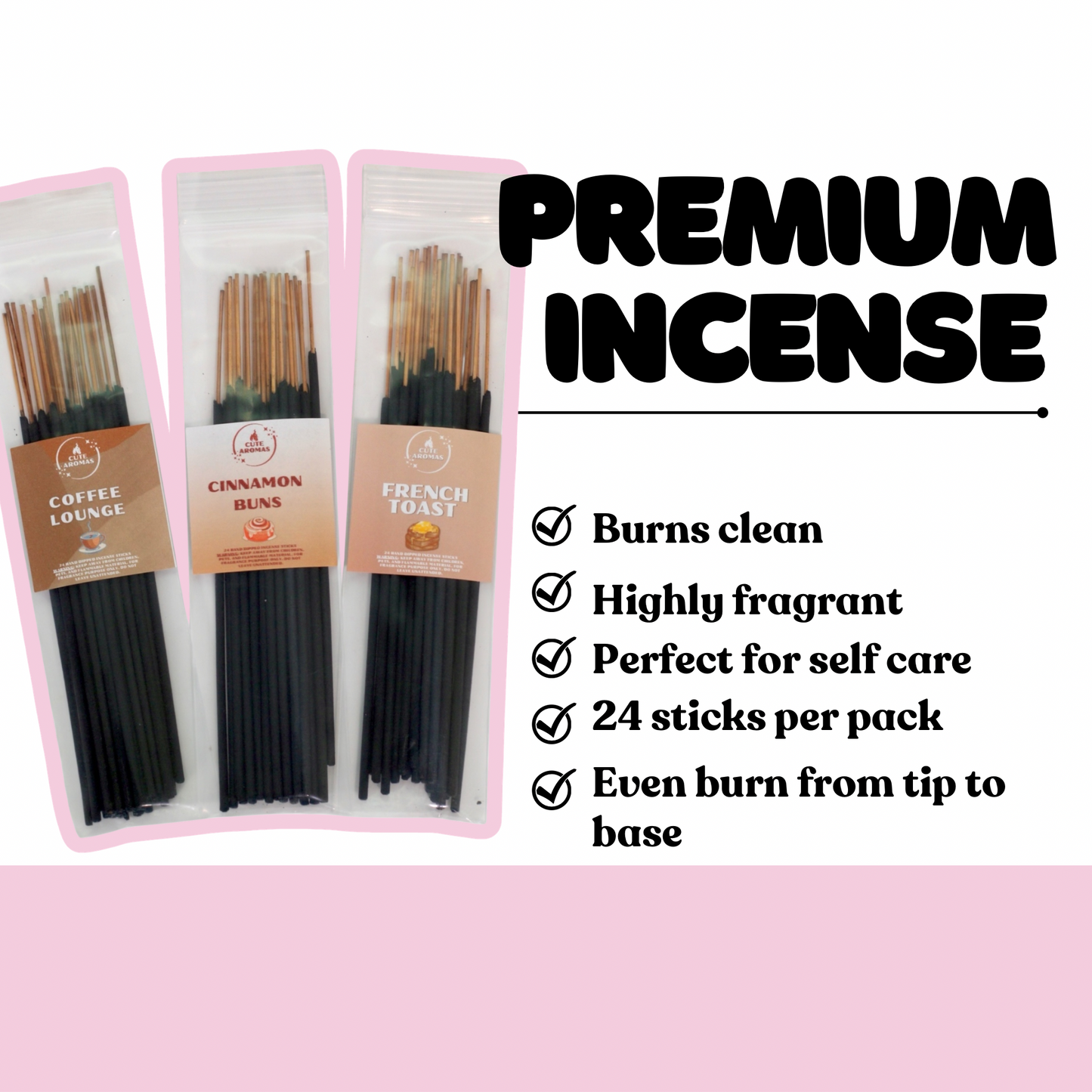 Incense Sticks, 24 Hand Dipped Incense