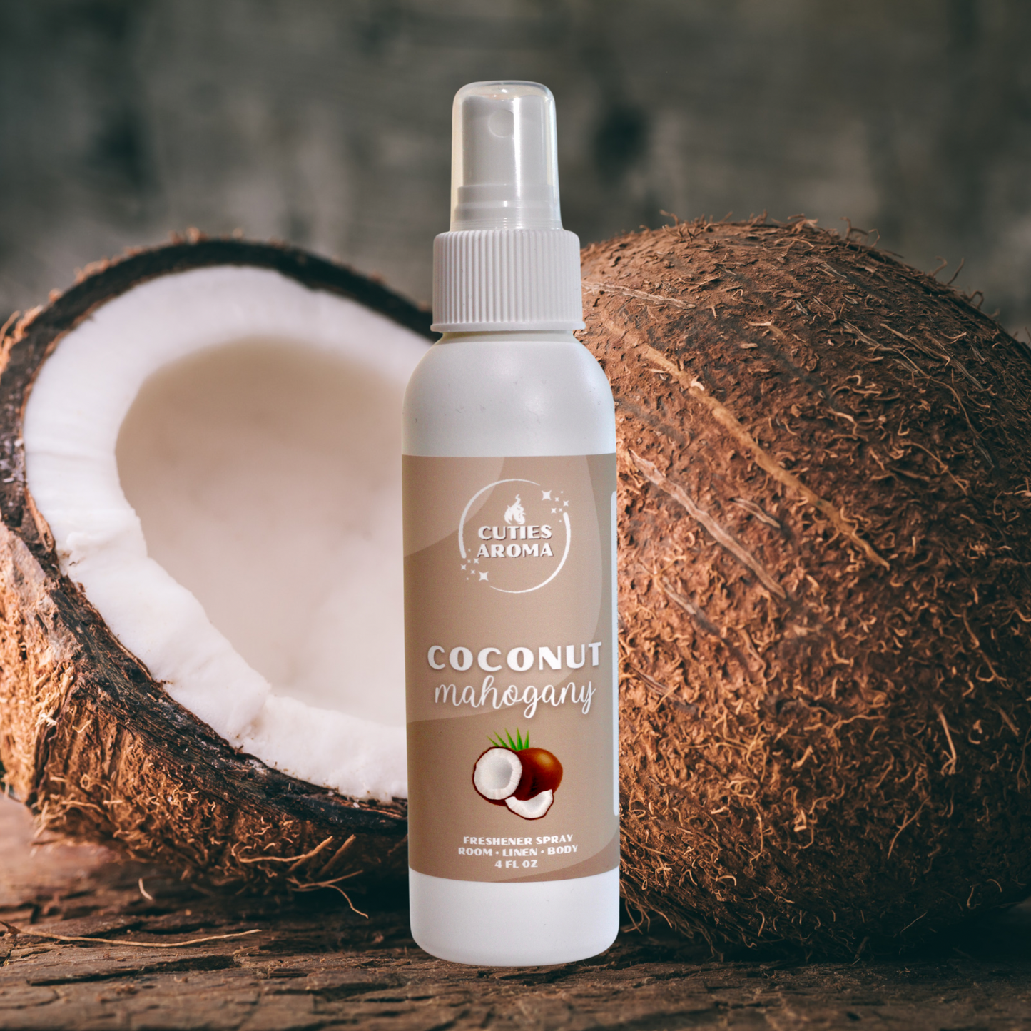 Coconut Mahogany - All In One Spray •Linen •Body •Car •Air Freshener & More