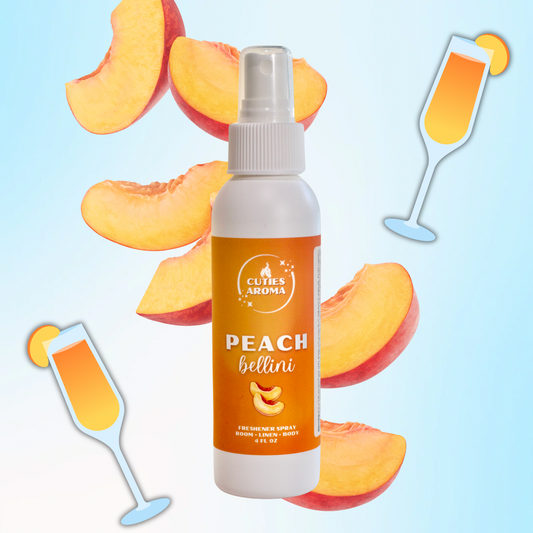 Peach Bellini - All In One Spray •Linen •Body •Car •Air Freshener & More
