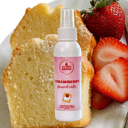 Strawberry Poundcake - All In One Spray •Linen •Body •Car •Air Freshener & More