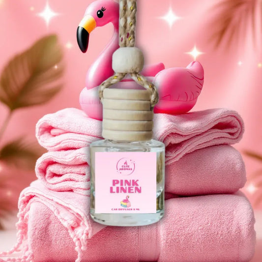 Pink Linen Car Diffuser - Car Freshener