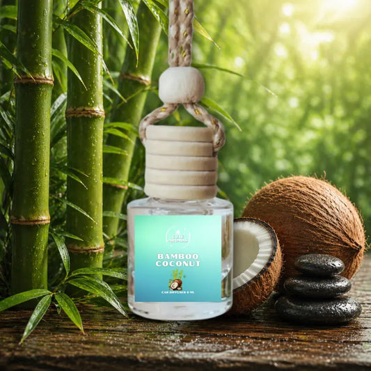 Bamboo Coconut Car Diffuser - Car Freshener