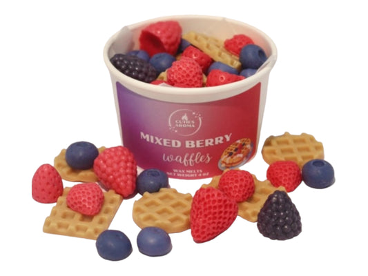 Mixed Berry Waffles Wax Melt Shapes