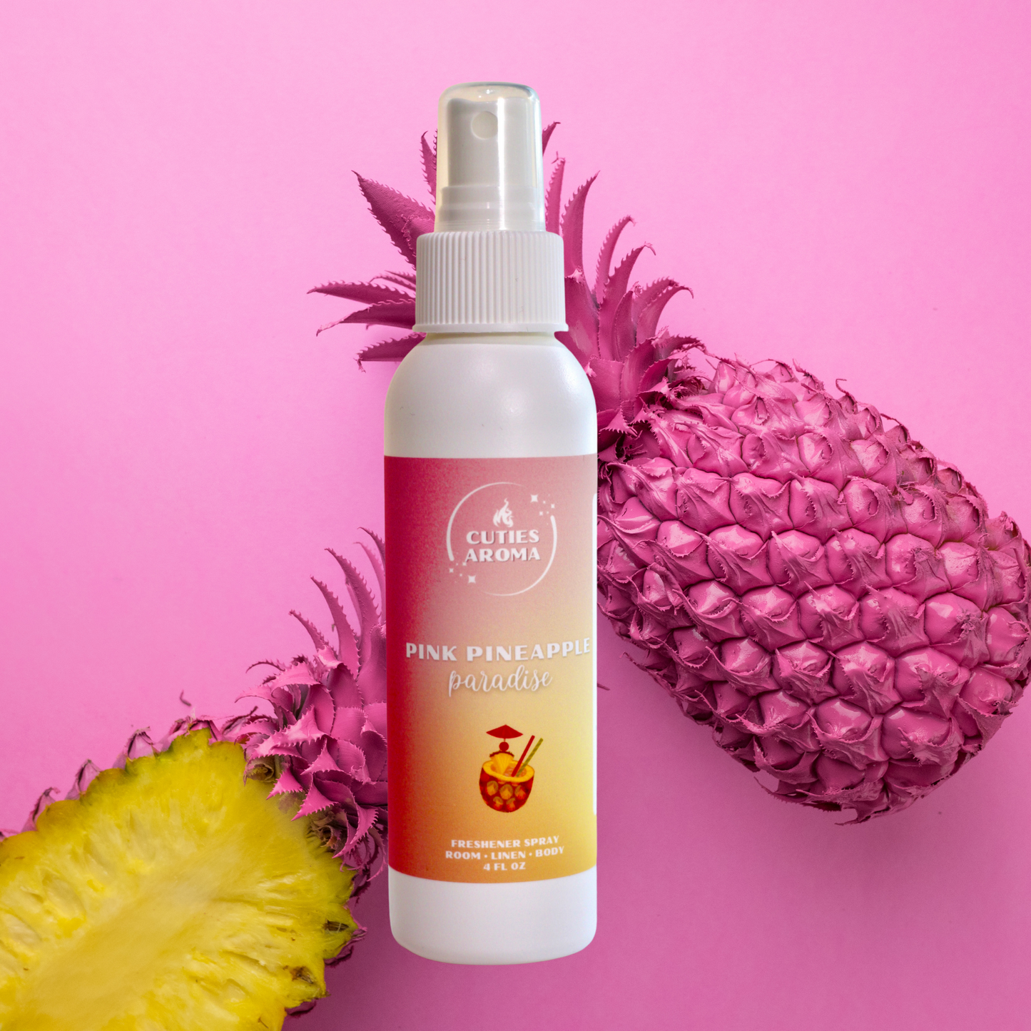 Pink Pineapple Paradise - All In One Spray •Linen •Body •Car •Air Freshener & More