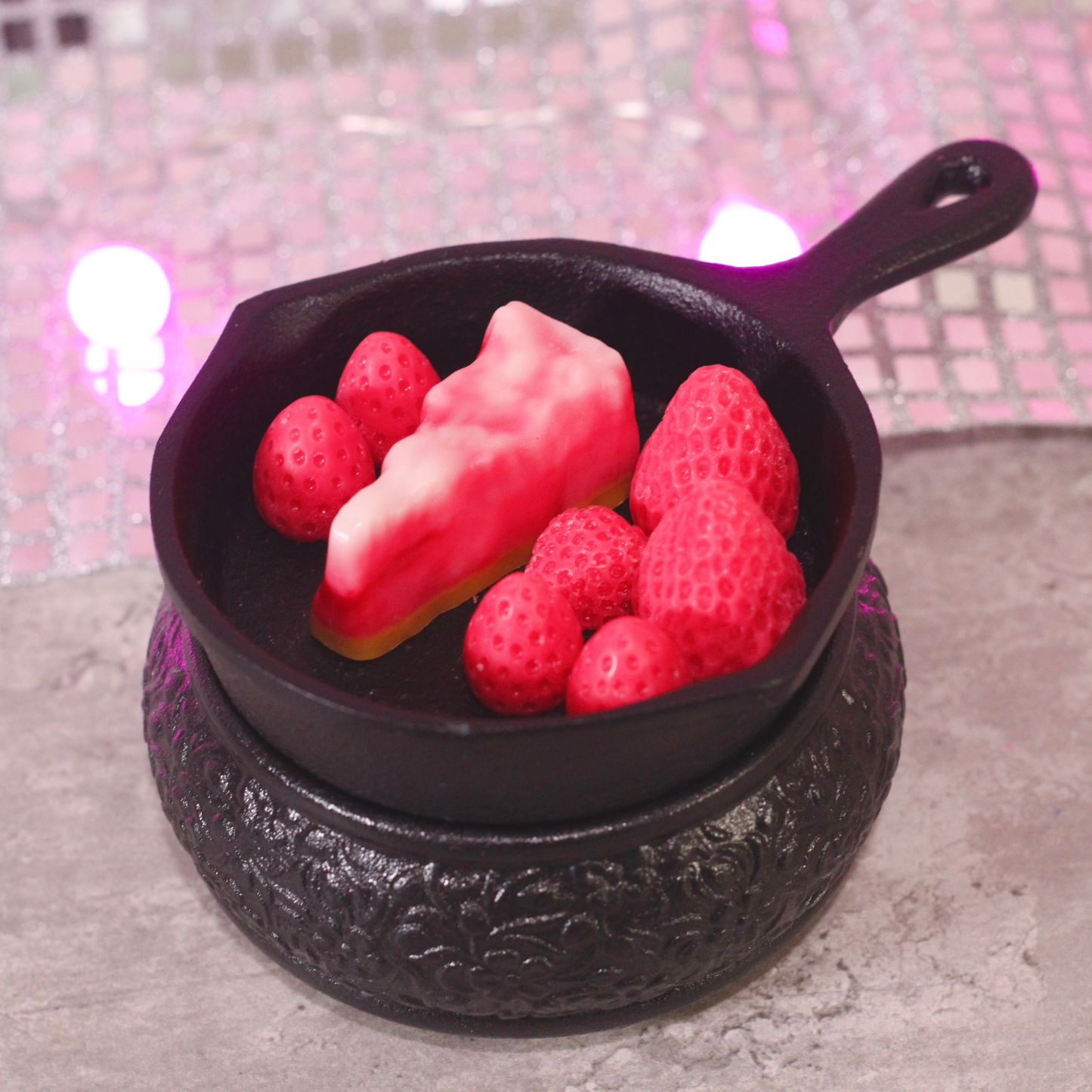 Strawberry Cheesecake Wax Melt Shapes